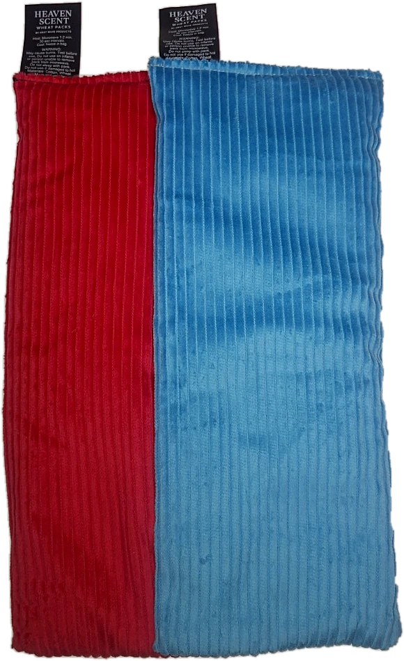 Heaven Scent Rectangle Wheat Packs in Red and Turquoise Blue